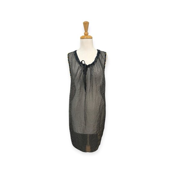 Rozae RN Silk Beaded Mini Dress Size XS Black Star Print - Picture 1 of 8